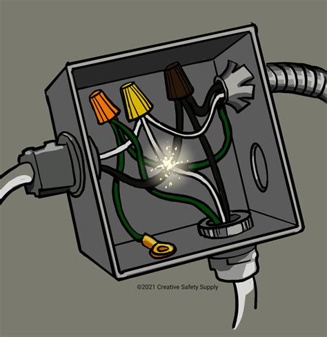 can overloaded wires cause arcing in a junction box|electrical arcing outlet.